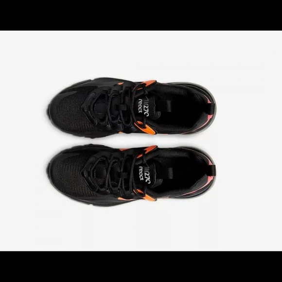 Nike Air Max React 270 GS Black Smoke Grey Cv9638 - Picture 7 of 7